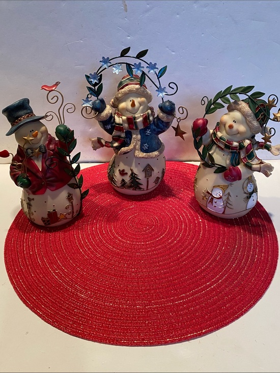 Home Interiors Other - Vintage 2002 Home Interiors Set of 3 Snow Friends